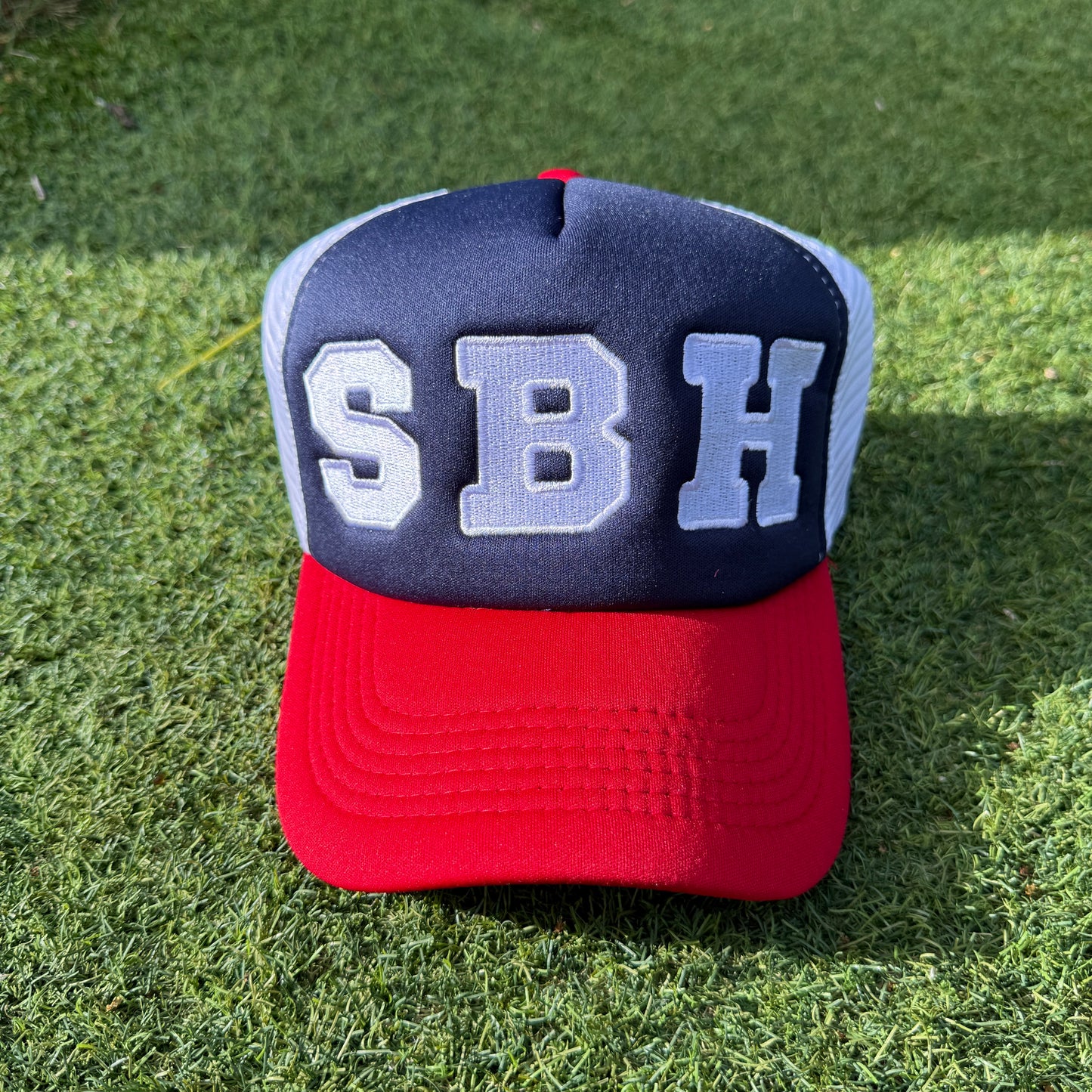 Cap TRUCKER FOAM SBH XXL NAVY / WHITE / RED X PASHA ST BARTH