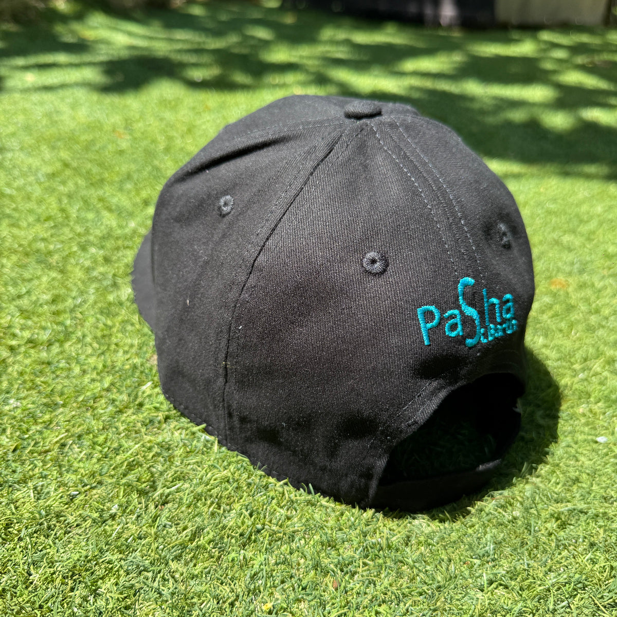 GORRA X SBH 3D - NEGRO/TURQUESA - PASHA ST BARTH