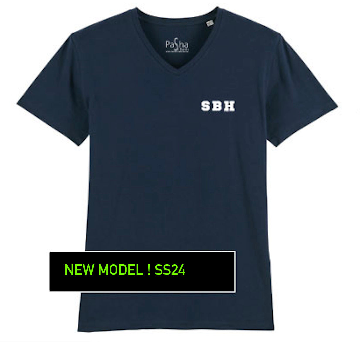 CAMISETA SBH X ®️ MC TS Cuello V - PASHA ST BARTH