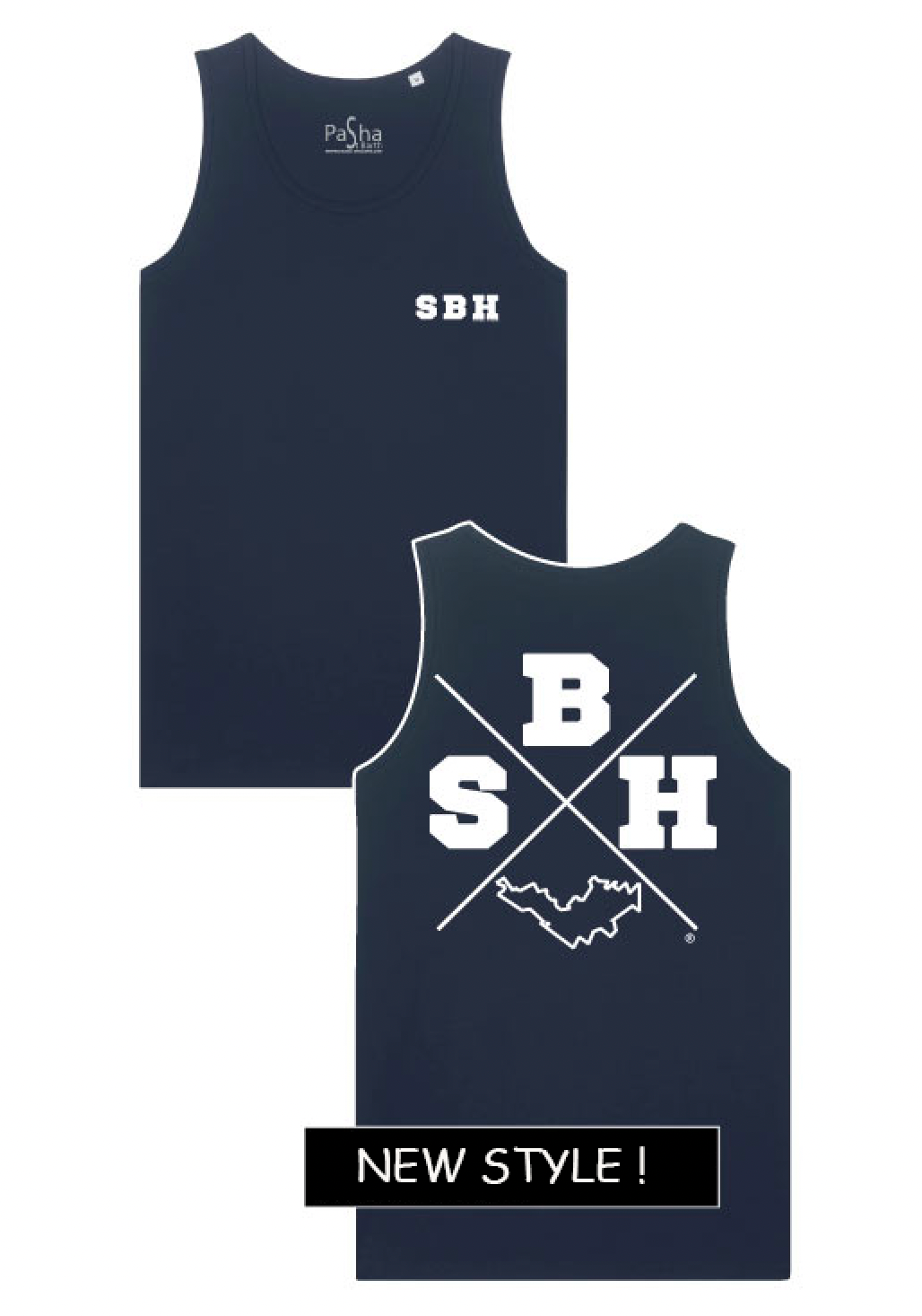 DEBARDEUR X SBH NAVY - PASHA ST BARTH