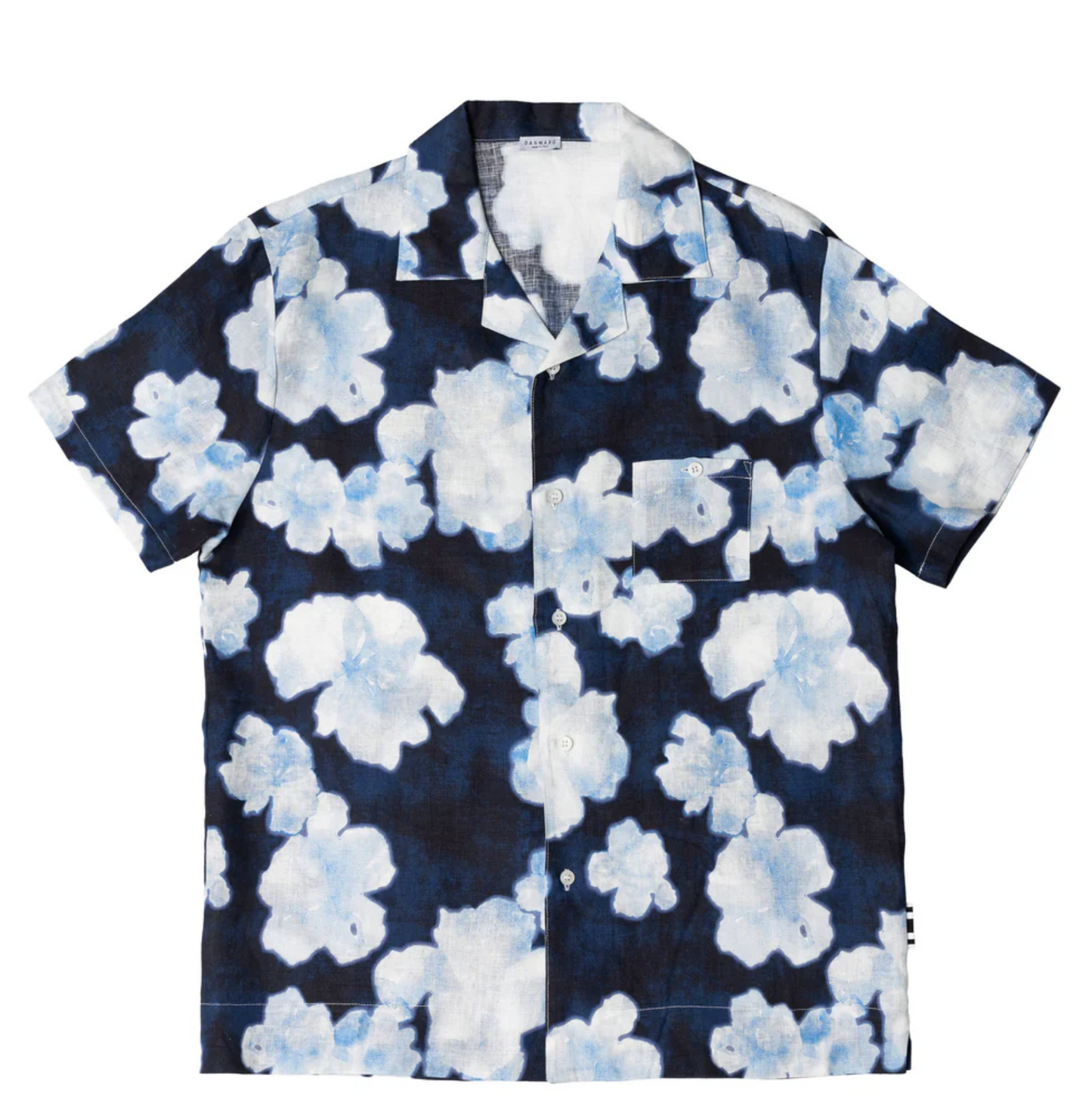 PRINTED LINEN MC ALOHA SHIRT - DANWARD