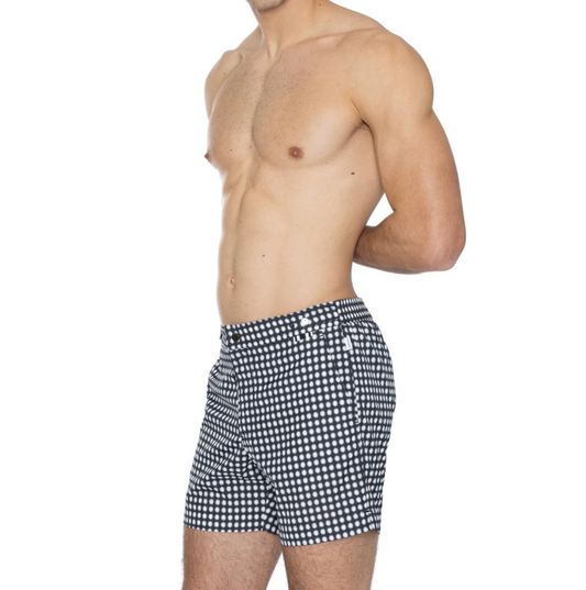 SWIM SHORT IBIZA STAR PRINT BLACK - DANWARD