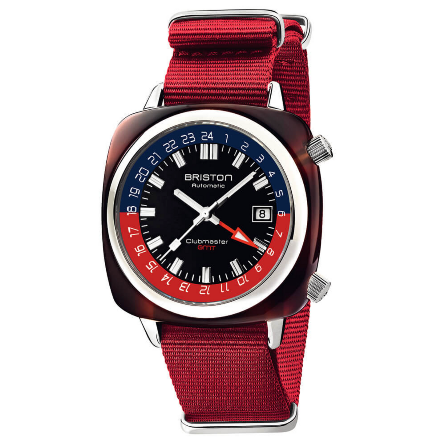 CLUBMASTER TRAVELER GMT ACÉTATE 42 – ROUGE