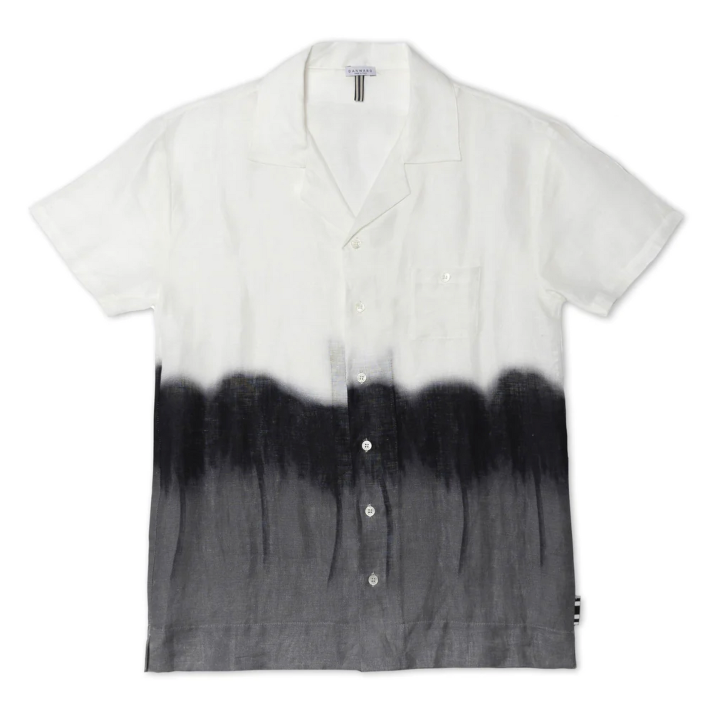 CHEMISE LIN MC IMPRIMÉ WEEPING PALM DEGRADE PRINT - DANWARD