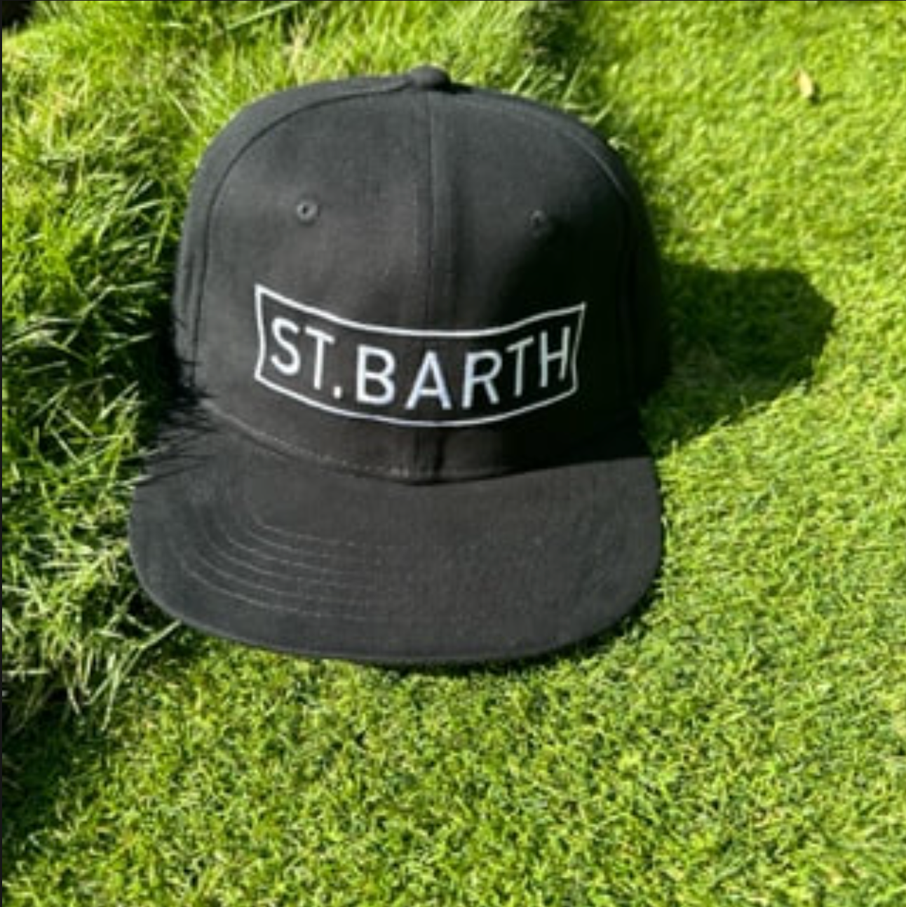 CASQUETTE ST BARTH CAP NOIR / BLANC REGLABLE X PASHA ST BARTH