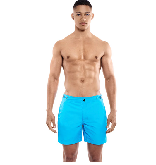 ELVIO PRINCE &amp; BOND TURQUOISE SWIM SHORTS