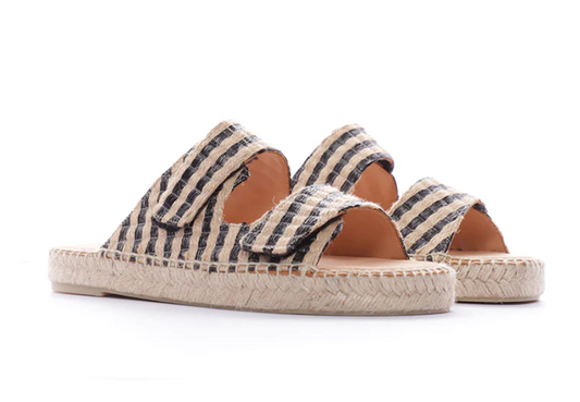 ESPADRILLES / SANDALES BLACK STRIPE - PARE GABIA