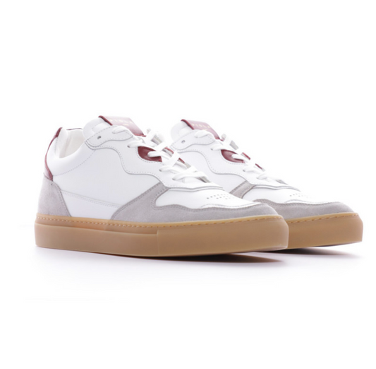 WHITE / BURGUNDY INTI SNEAKERS - PIOLA 