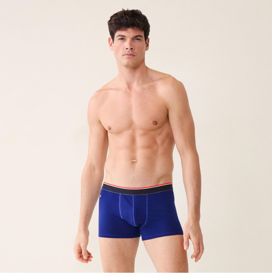 BOXER AZUL ÍNDIGO LAS CALZONES FRANCESAS 