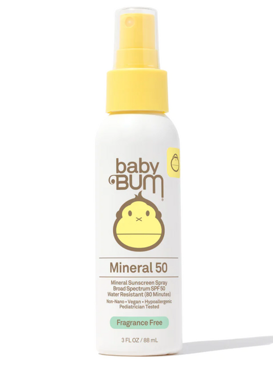 BABY BUM SPRAY SOLAR MINERAL 50SPF SIN OLORES - SUNBUM