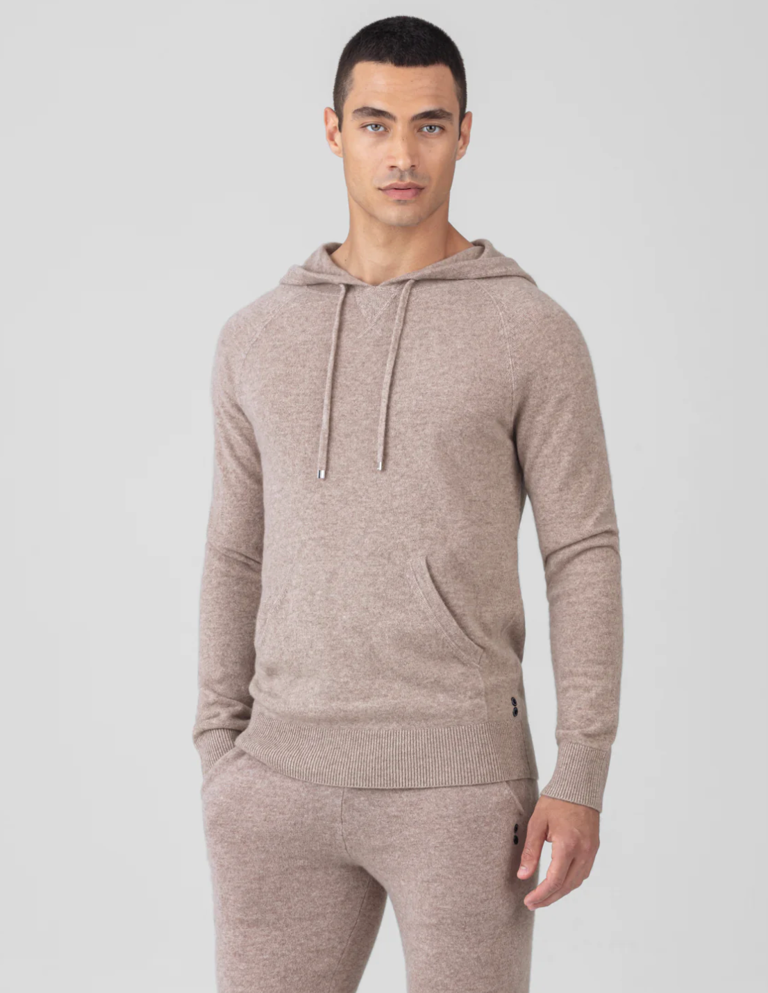 100% CASHMERE HOODY - RON DORFF