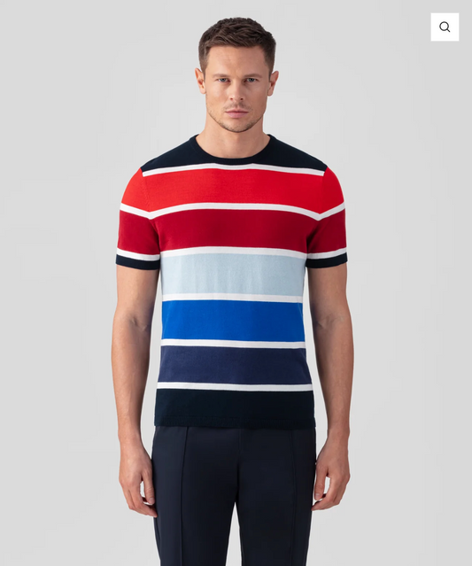 TS COTTON KNIT WIDE STRIPES - RON DORFF