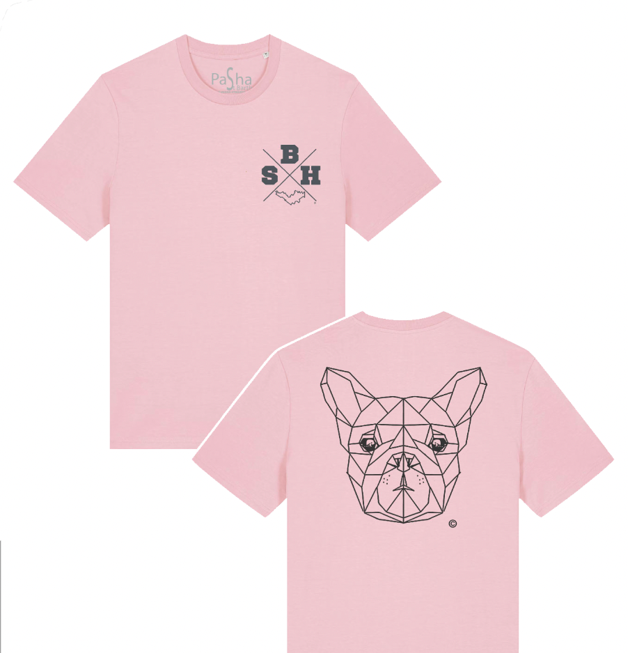 TEE SHIRT IGOR X SBH ®️ ROSE MC TS FRENCH BULLDOG - PASHA ST BARTH