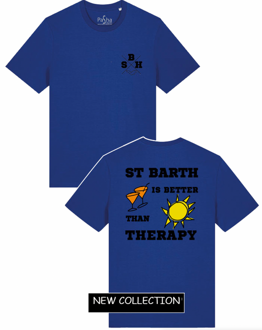 TEE SHIRT ST BARTH THERAPY X SBH BLEU - PASHA ST BARTH