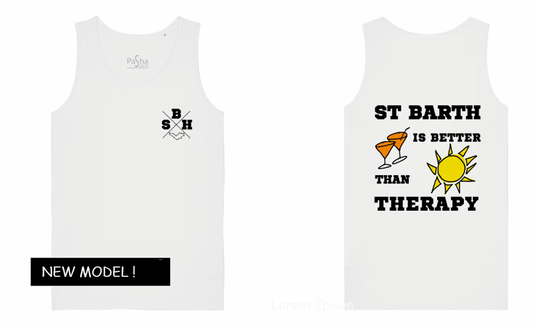 DEBARDEUR ST BARTH THERAPY X SBH BLANC - PASHA ST BARTH