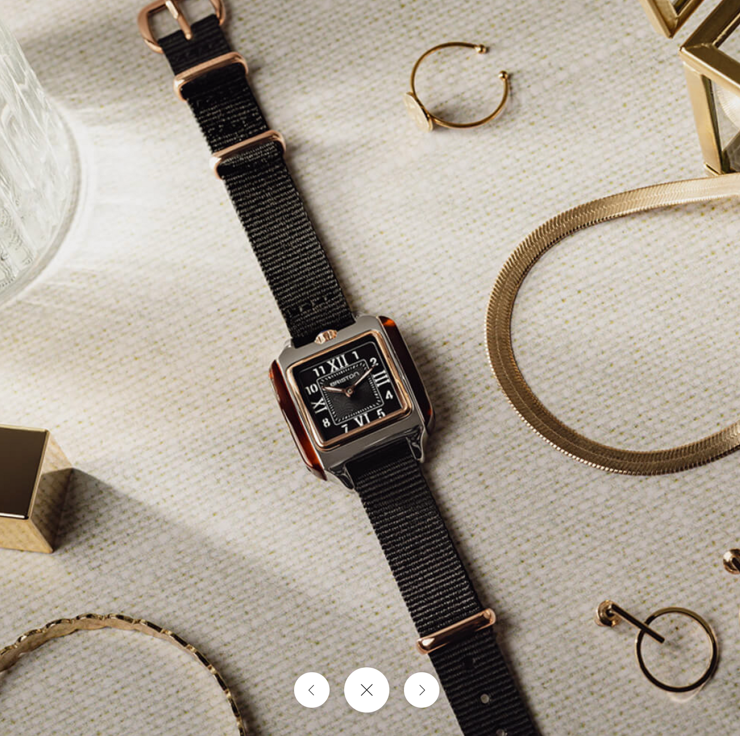 STREAMLINER KENNEDY 25X25 STEEL/PVD CASE WHITE OR BLACK DIAL - BRISTON 