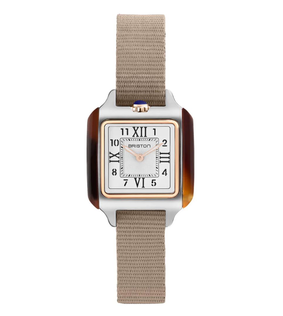 STREAMLINER KENNEDY 25X25 STEEL/PVD CASE WHITE OR BLACK DIAL - BRISTON 