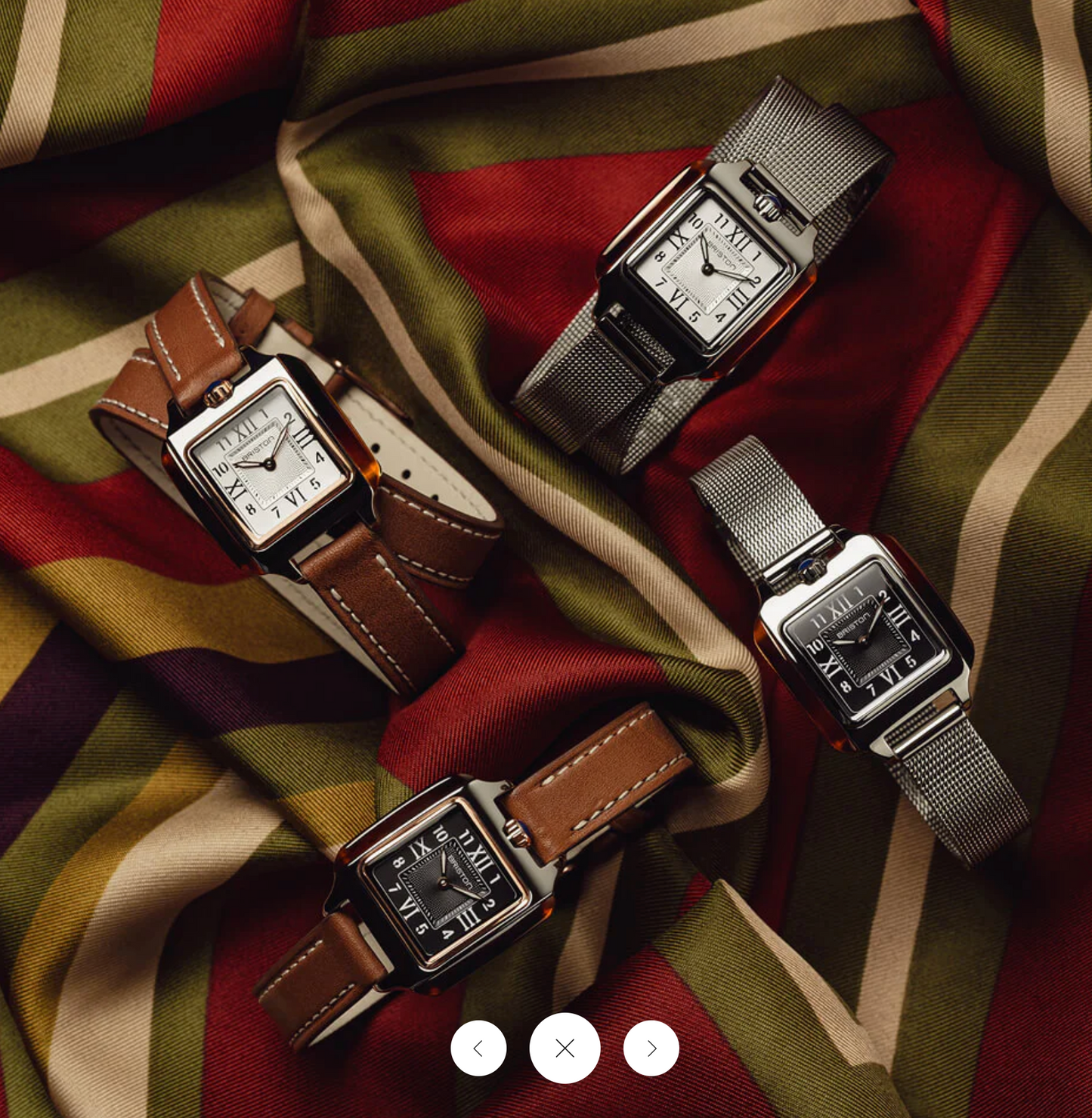 STREAMLINER KENNEDY 25X25 STEEL/PVD CASE WHITE OR BLACK DIAL - BRISTON 