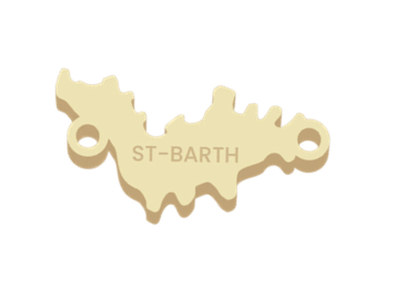 PULSERA ST. BARTH BAÑADA EN ORO - AL ESTILO FRANCÉS