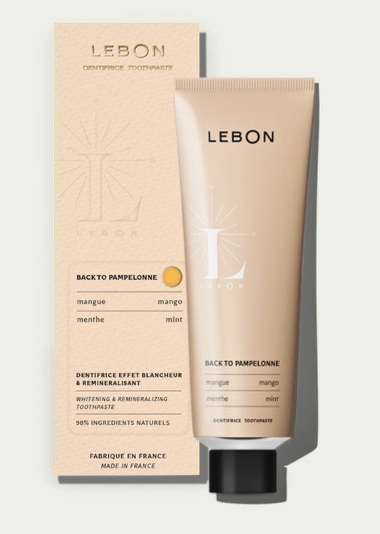 PASTA DE DIENTES BACK TO PAMPELONNE 75ML - MANGO + MENTA FRESCA - LEBON