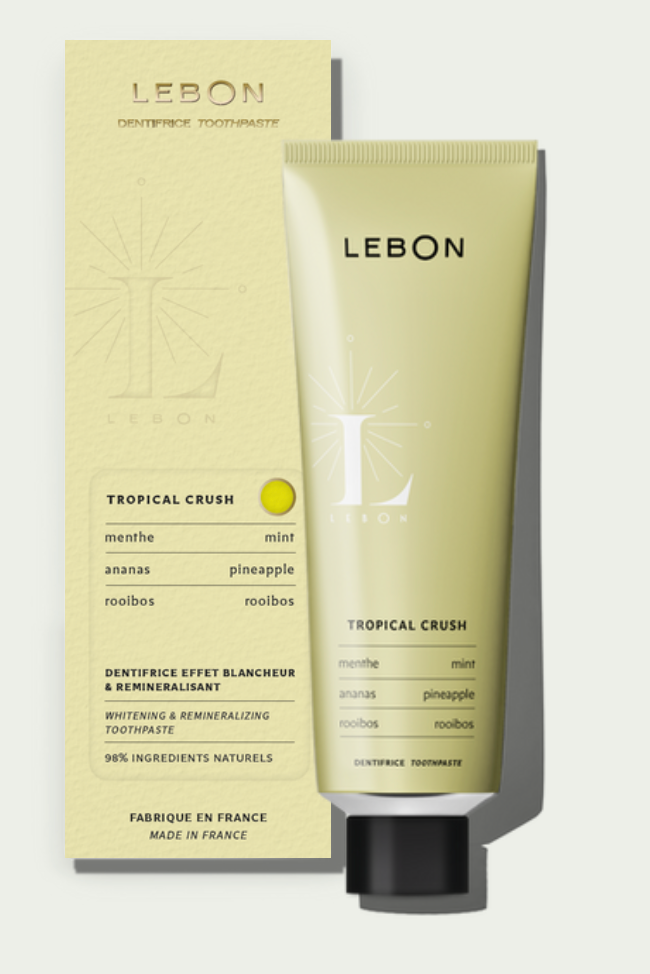 Tropical Crush Toothpaste 75ml - Pineapple + Rooibos + Mint - Lebon 
