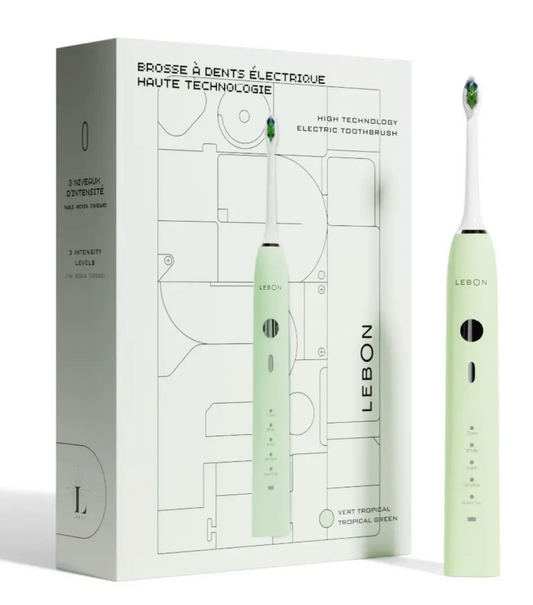 CEPILLO DE DIENTES ELÉCTRICO: VERDE TROPICAL - LEBON 