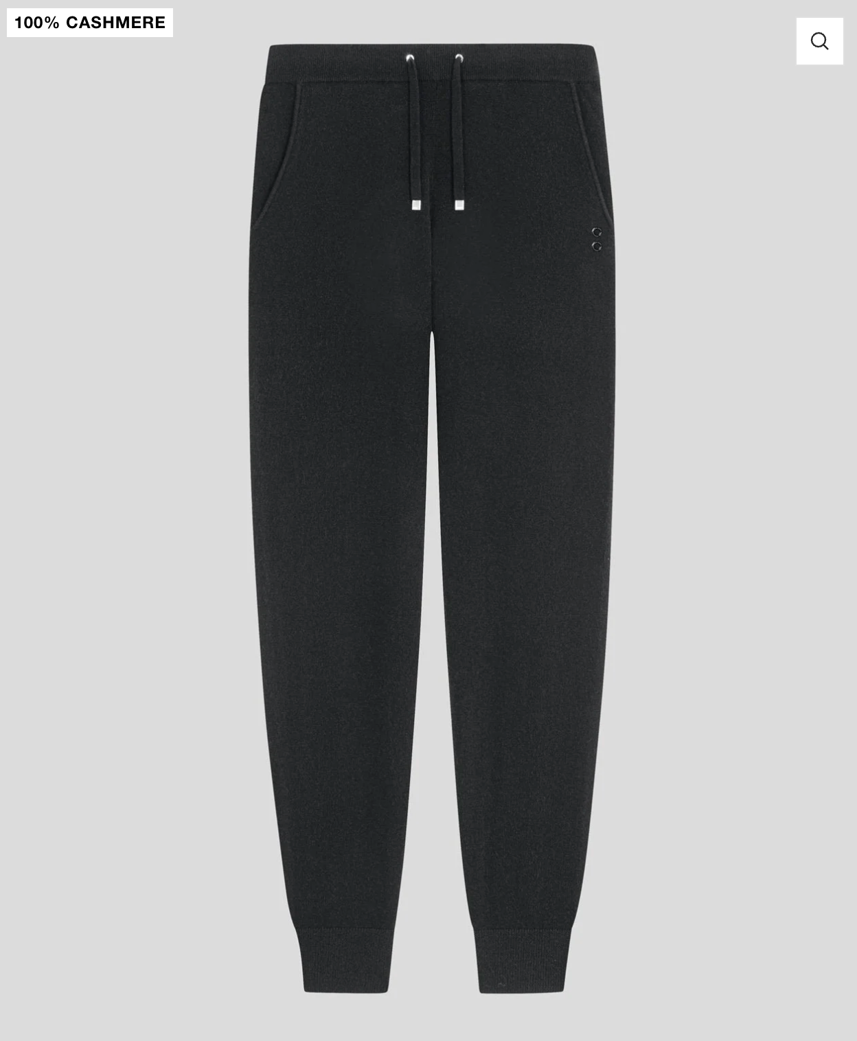 Pantalones de cachemira en gris jaspeado o negro - RON DORFF