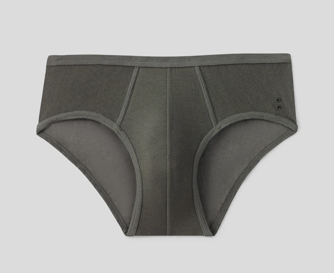 SLIP Y FRONT MESH BRIEF - RON DORFF