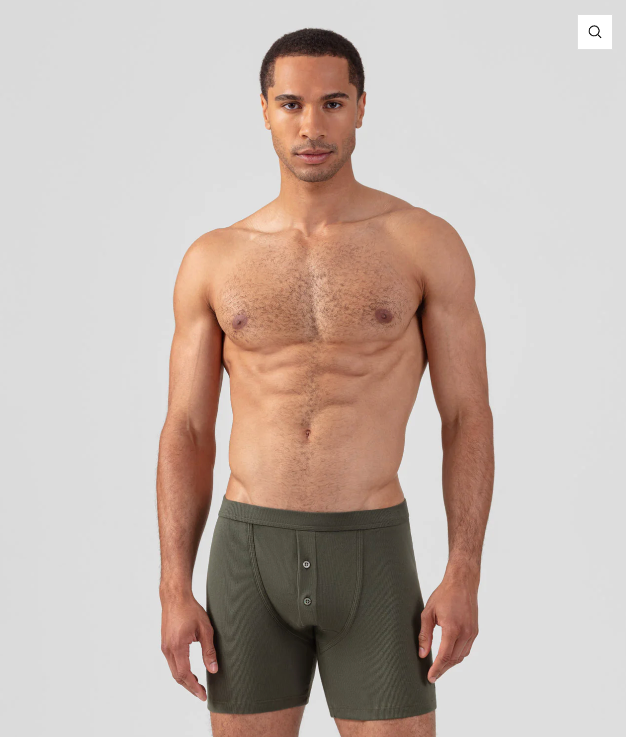 Calzoncillos bóxer de canalé estilo militar (azul marino o verde militar) - Ron Dorff