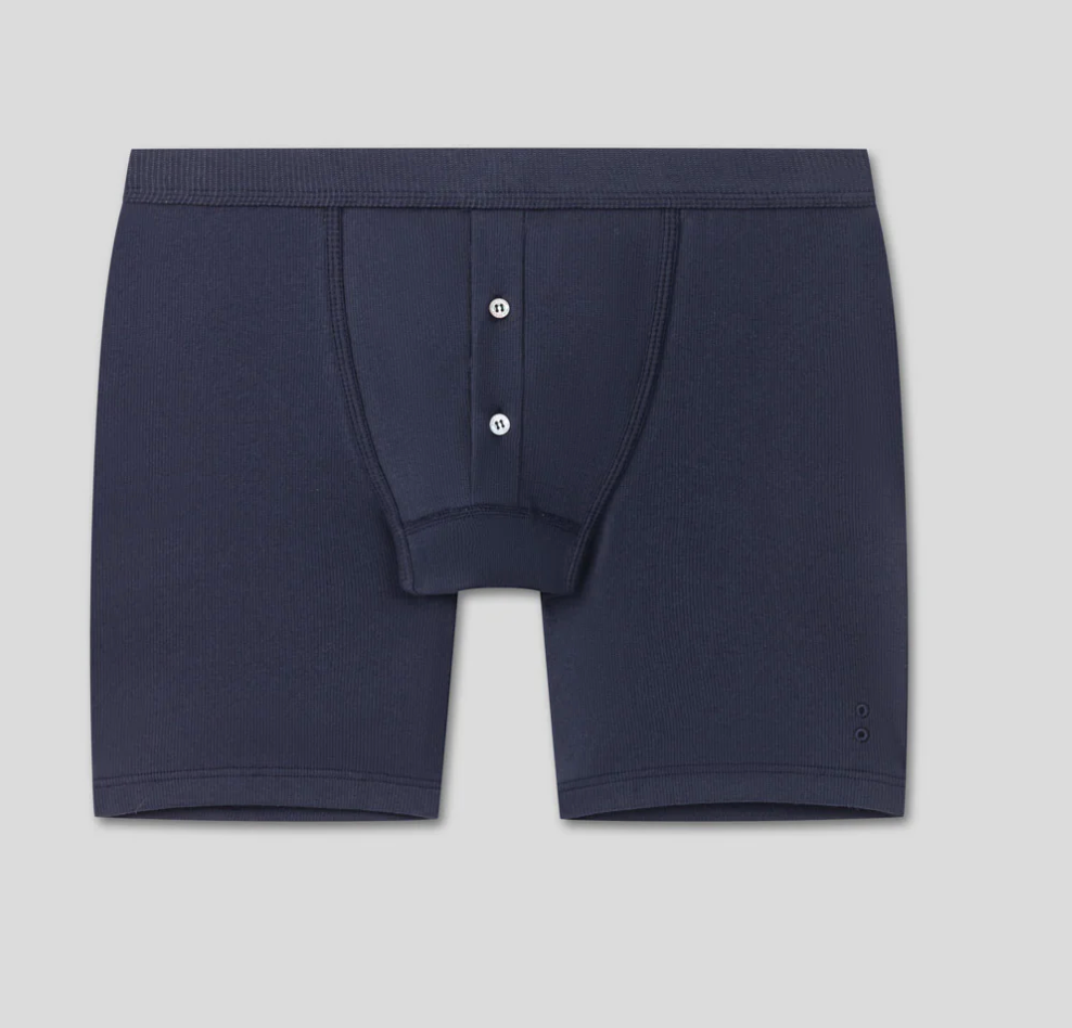 Calzoncillos bóxer de canalé estilo militar (azul marino o verde militar) - Ron Dorff