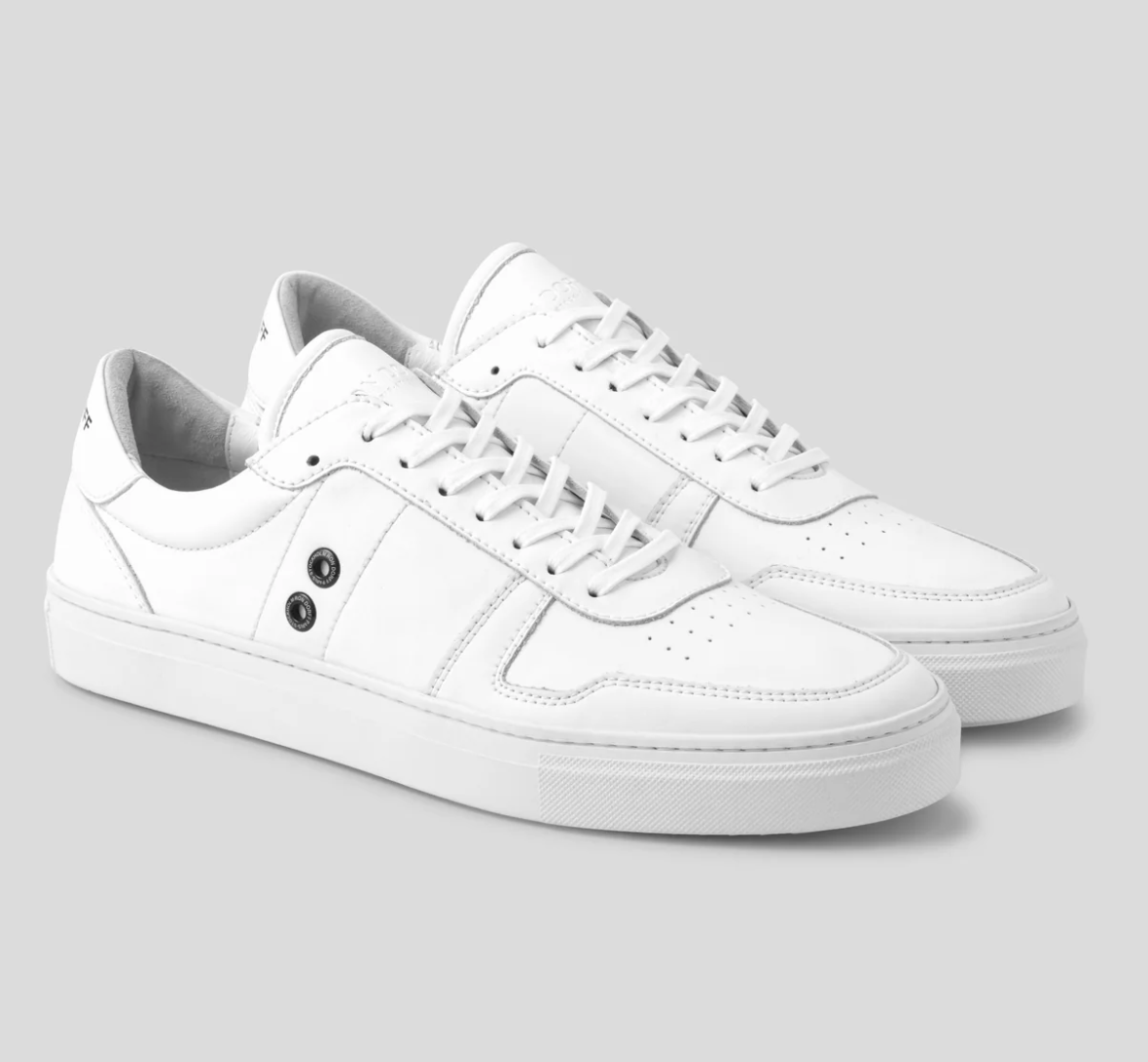 SNEAKERS EN CUIR BLANC - RON DORFF