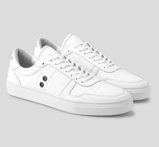SNEAKERS EN CUIR BLANC - RON DORFF
