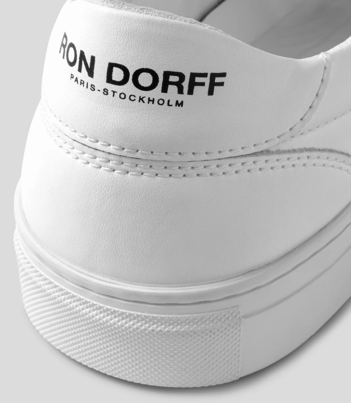 SNEAKERS EN CUIR BLANC - RON DORFF