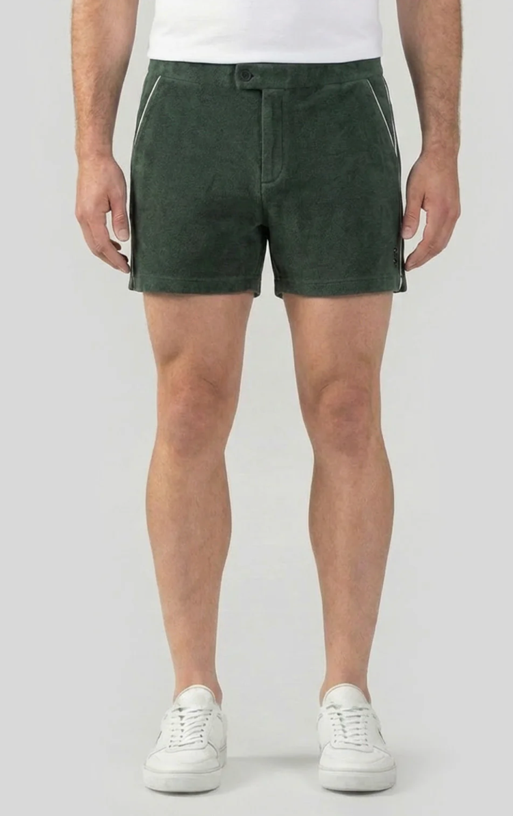 PANTALONES CORTOS DE TENIS TERRY ROJOS, VERDES O AZULES - RON DORFF