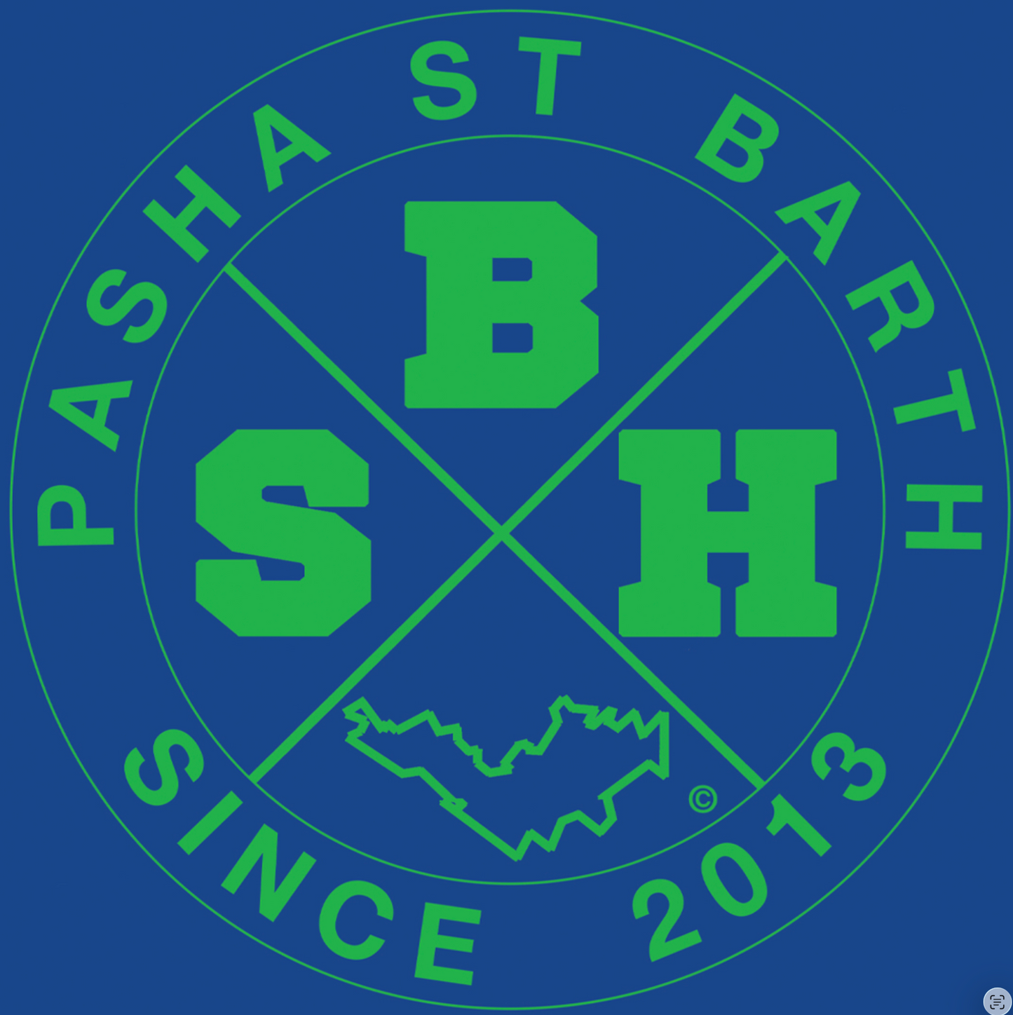 PEGATINA SBH X PASHA ST BARTH PEGATINA