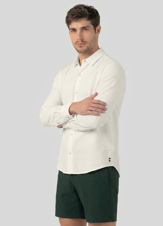 CHEMISE EN LIN MANCHE LONGUE - RON DORFF