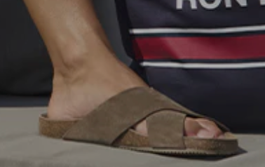 SANDALES RD CUIR BEIGE - RON DORFF