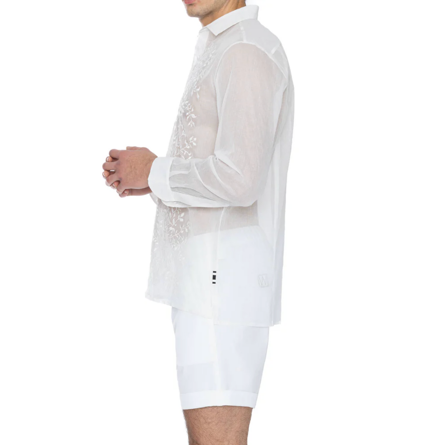 ORGANDI SHIRT (BLACK OR WHITE) - DANWARD