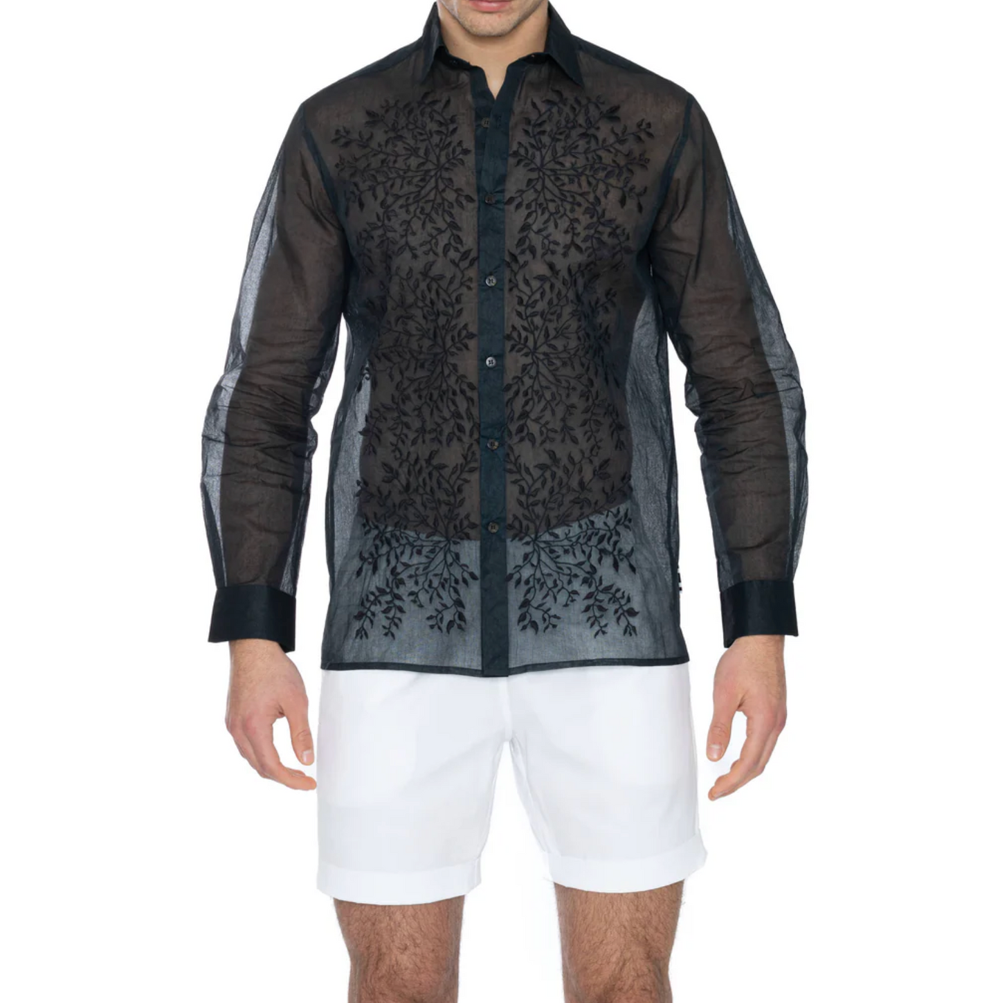 ORGANDI SHIRT (BLACK OR WHITE) - DANWARD