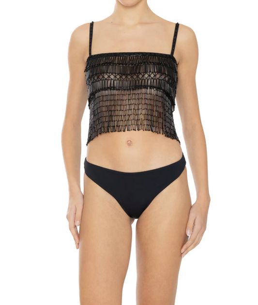 CROP TOP PERLES DE VERRE - DANWARD