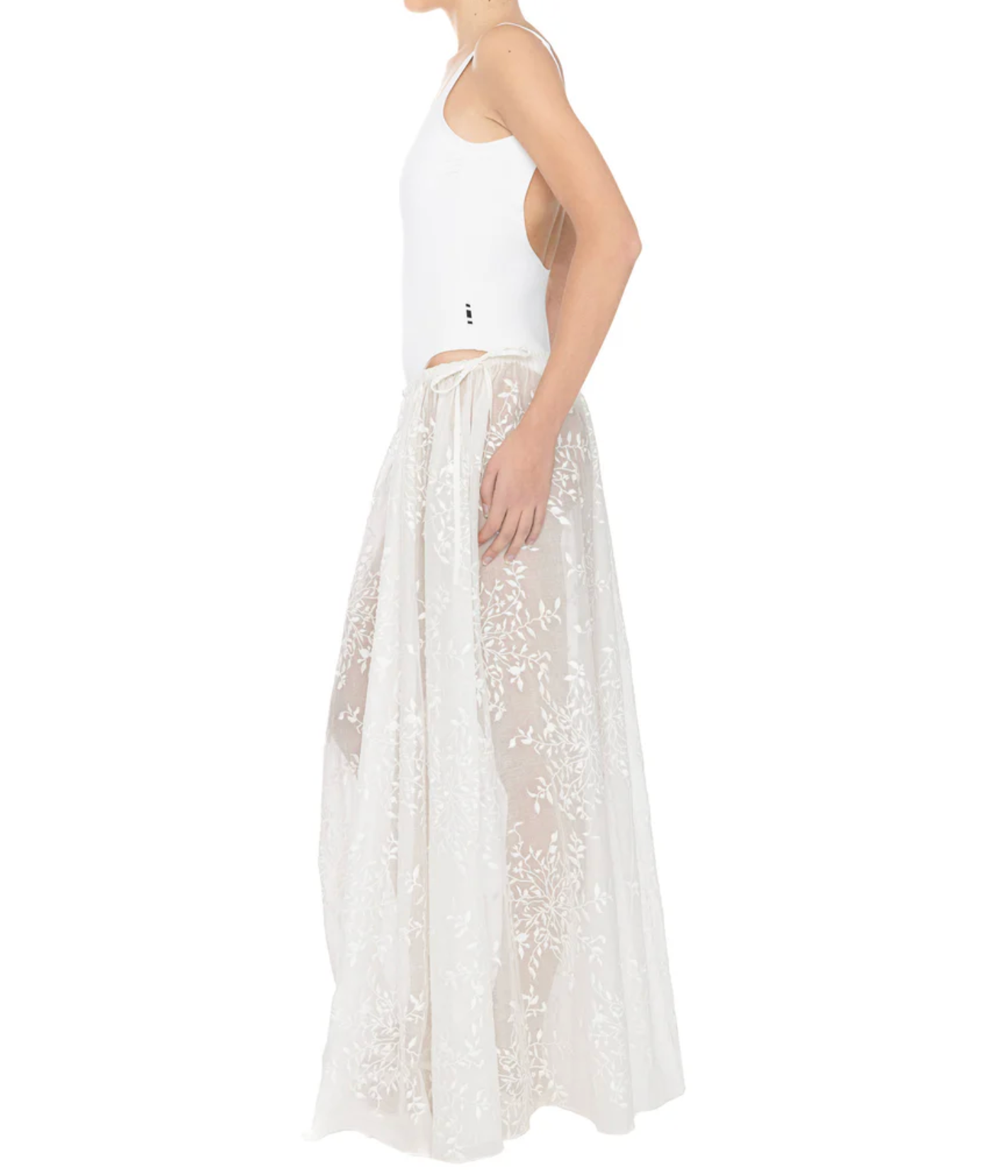 LOOSE ORGANDI SKIRT - DANWARD