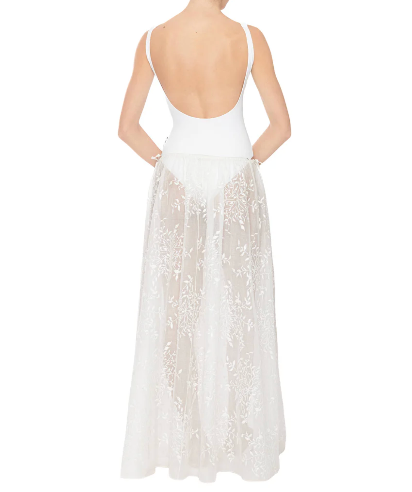 LOOSE ORGANDI SKIRT - DANWARD