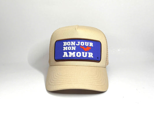 CAP TRUCKER SAND + 1 PATCH X PASHA ST BARTH
