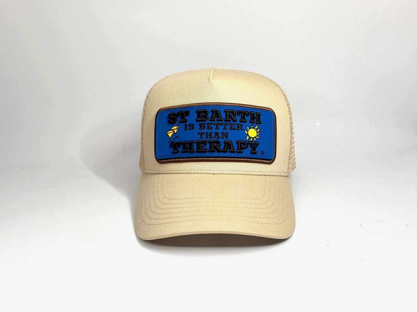 CAP TRUCKER SAND + 1 PATCH X PASHA ST BARTH