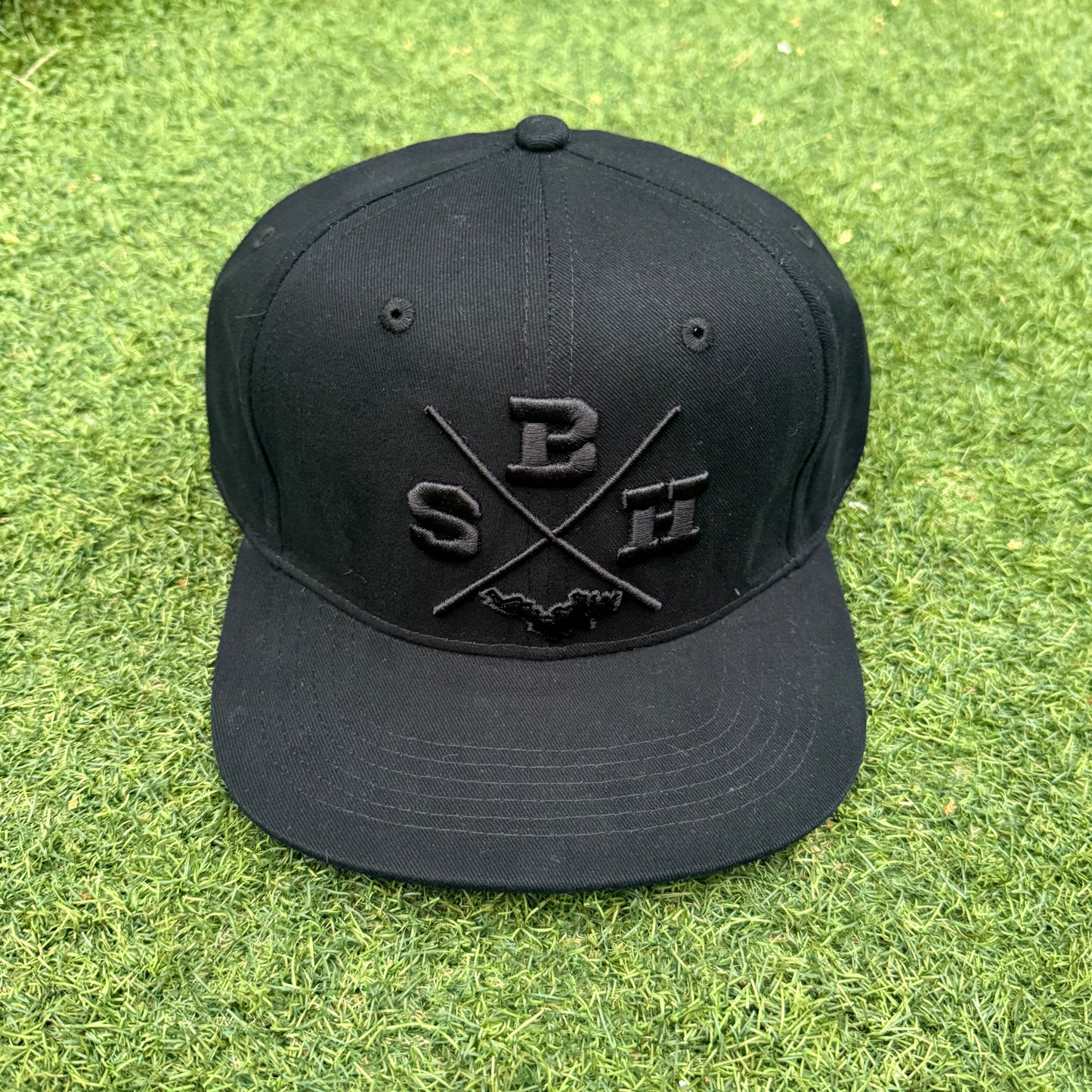 CAP X SBH 3D FLAT VISOR BLACK / BLACK - PASHA ST BARTH