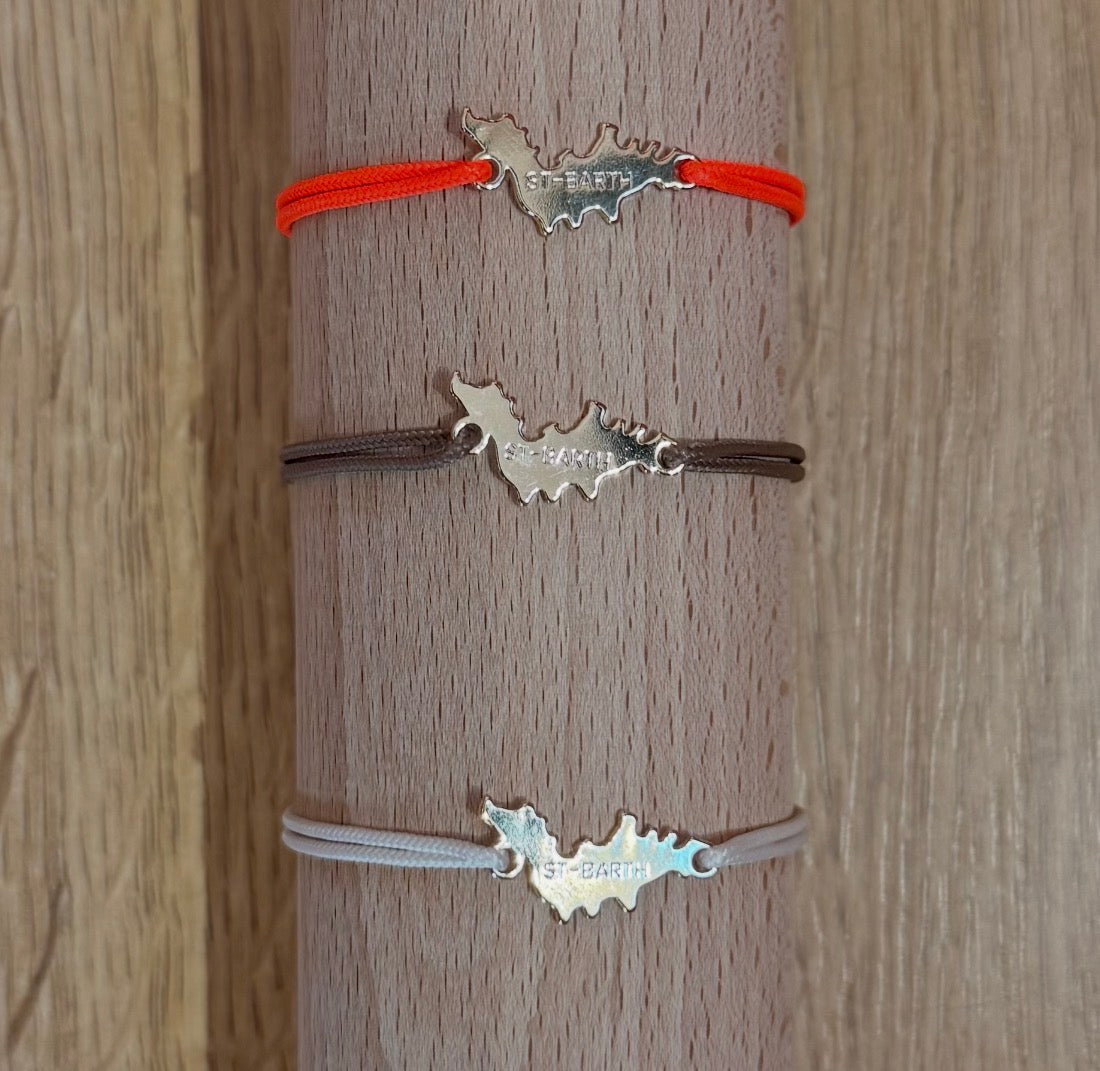 PULSERA ST. BARTH BAÑADA EN ORO - AL ESTILO FRANCÉS