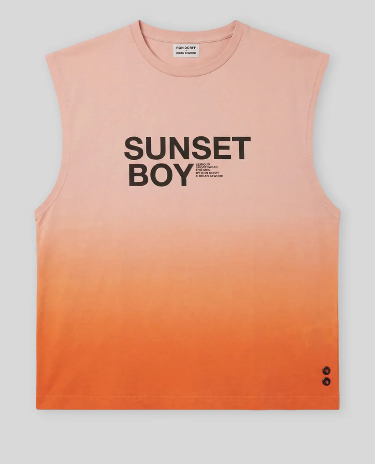 TEE SHIRT SANS MANCHE SUNSET BOY EN COTON BIO - RON DORFF X BRIAN ATWOOD
