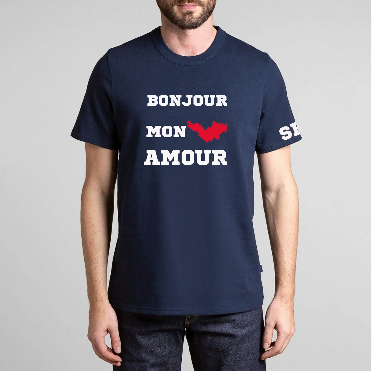 TEE SHIRT MC BONJOUR MON AMOUR X SBH - PASHA ST BARTH-